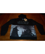 STAR WARS Luke Skywalker Darth Vader HOODIE HOODED Sweatshirt LARGE NEW ... - $67.70 CAD