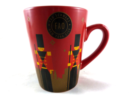 FAO Schwartz NYC Nutctacker  Soldier Christmas Coffee Mug Red 12oz New - $129.89 MXN