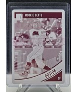 Mookie Betts 2018 Panini Donruss Magenta Printing Plate 1/1 Dodgers Red Sox - $1,201.53 MXN