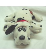 VINTAGE Tonka Pound Puppies WHITE W/ BLACK SPOTS PUPPY 7&quot; Plush STUFFED ... - $18.32