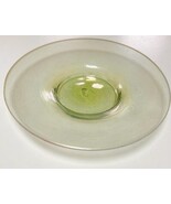 Hand Blown Green Recycled Glass Iridescent w/ Pink Trim 6 1/4” Plate Set... - $386.68 MXN Hand Blown Green Recycled Glass Iridescent w/ Pink Trim 6 1/4” Plate Set... - $386.68 MXN