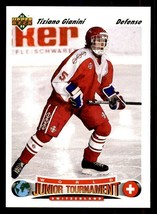 Team Switzerland World Juniors Tiziano Gianini Rookie Card 1991 Upper Deck #670 - £0.58 GBP