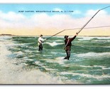 Fishermen Surf Casting Wrightsville Beach North Carolina NC UNP Postcard... - $7.08