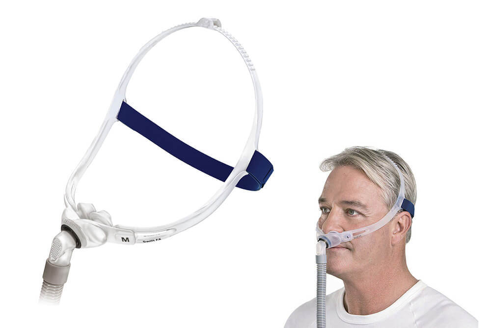 ResMed Swift FX Nasal Mask System (REF. 61508) 4 Cushion Sizes Included - New!! - $49.95