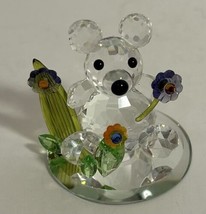 Lot Of Five Miniature Crystal Figurines-Bear, Koala, Frog, Flowers, Watering Can - £52.12 GBP