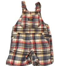 Osh Kosh Vestbak Plaid Shortalls Overalls Sz 18 Months - €8,30 EUR