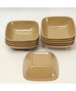Brookpark Melmac Melamine Fruit Bowls Brown Square 4-1/2&quot;  Lot of 10 - $45.35 CAD