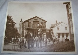 c1890 Naples Ny Photo Mill St Blacksmith Morgan Hose Fireman Fire House - $24.74