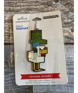 Hallmark 2023 Minecraft Chicken Jockey 3&quot; Flat Metal Enamel Coated Ornament - $16.54 CAD