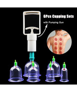 6Pcs Vacuum Cupping Sets with Pumping Gun Suction Cups Back Massage Body... - $19.75