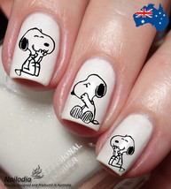 Snoopy dog Nail Art Decal Sticker Water Transfer Slider - £3.68 GBP