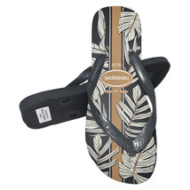 Nwt Havaianas Msrp $29.99 Men&#39;s Gray Beach Thong Flip Flops Sandals - £14.38 GBP