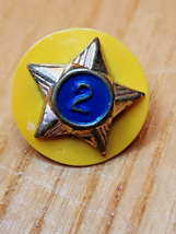 BSA Cub Scout 2 Year Service Star Pin With Yellow Disc Boy Scouts - $13.25