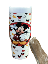 Mickey Mouse 14 oz Tumbler  With Lid And Metal Straw Brand New! - $19.79