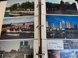 LOT Of Over 120 Paris Eiffel Tower Halles  POSTCARDS in binder 1970s/198... - £27.01 GBP
