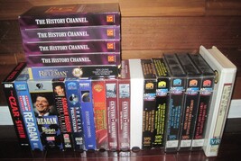 POLITICAL PBS CNN Ronald Reagan Saddam WAR GUNS History Video VHS Tape Lot - $125.00