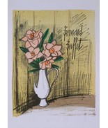 BERNARD BUFFET Bouquet De Fleurs 30.75&quot; x 22&quot; Lithograph 1973 Expression... - $517.77