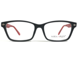 Miraflex Kinder Brille Rahmen Sami C.42m Schwarz Rot Rechteckig 47-15-130 - £48.43 GBP