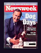 NEWSWEEK MAGAZINE AUGUST 24 1993 DOG DAYS George Bush Nashville USAirBosnia - $7.00