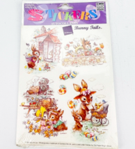 Vtg Giordano Easter Bunny Tail Rabbit Eggs Stickers Paper Magic Group 4 ... - $13.50