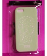 Victoria&#39;s Secret PINK Iphone phone Case Cover Soft Lime Green Skull  NEW 5 - £7.44 GBP