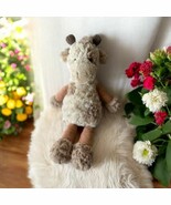 Mary Meyer Marshmallow Soft Cow Plush 14&quot;  Tan White Orange Stripe Nurse... - $14.84