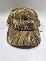 Budweiser Camo K-Products Made In USA Relaxed Cotton Leather Strapback H... - $22.72