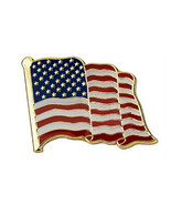 USA FLAG LAPEL PIN 0.8&quot; United States Waving America Hat Tie Tack Badge ... - £5.49 GBP+
