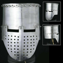 Medieval Crusader 13th Century Helmet Reenactment Knight Warrior Battle ... - £86.08 GBP