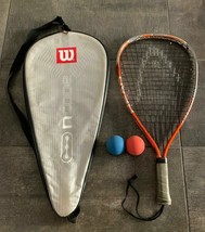 Head Ti Photon Orange Silver Black Racquetball Racquet Titanium Technology Extra - £19.28 GBP