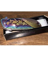 Epic Titanium ROSES Floral Handle Ornate Spring Assisted Pocket Knife - $20.16 CAD