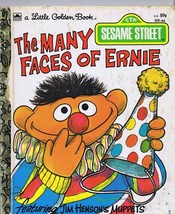 ORIGINAL Vintage 1979 Many Faces of Ernie Sesame Street Golden Book - £11.62 GBP