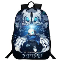 Undertale Theme Light Series Backpack Daypack Schoolbag Bad Sans - £23.52 GBP