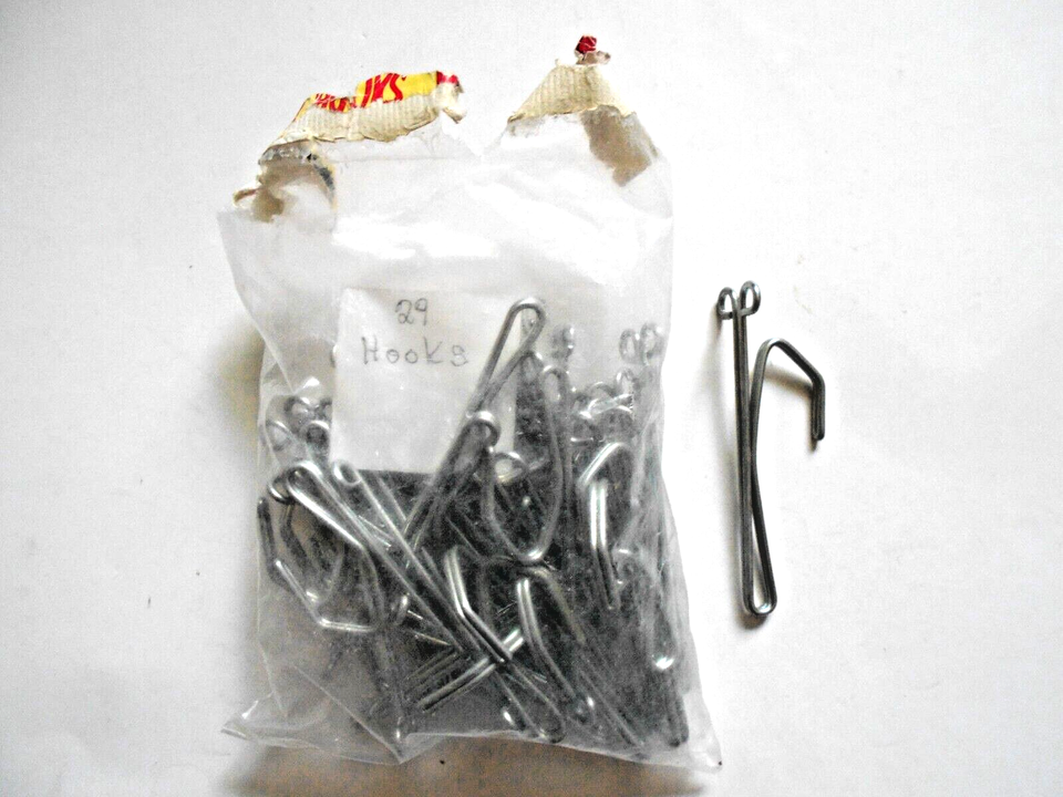 Pinch Pleat 3&quot; Drapery Hooks Lot of 29 Hooks - $9.89