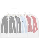 5Pk Garment Bags, Dust Proof Suit Bags w/Full Stainless Steel Zipper 24 ... - $19.79