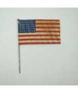 American Flag 48 Star Vintage 1950s Lapel Pin Boy Scouts Support BSA Pat... - £19.65 GBP