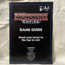 Game Parts Piece Monopoly Empire 2014 Hasbro Replacement Rules Instructi... - £2.66 GBP