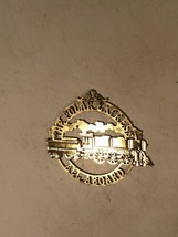 Vintage The Polar Express Ornament Train Gold Tone Metal All Aboard Christmas - £12.04 GBP