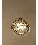 Vintage The Polar Express Ornament Train Gold Tone Metal All Aboard Chri... - £11.60 GBP