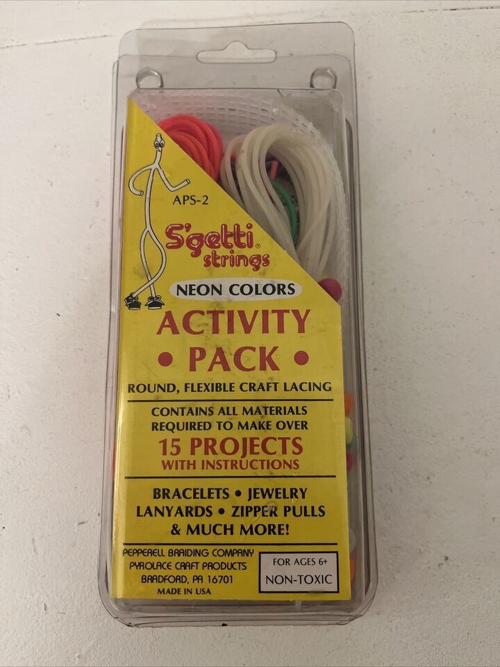 S&#39;Ghetti Strings Activity Pack Make Bracelets Jewelry Tassels Key Ring V... - $11.65