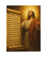 Luke 4:18–19 Bible Verse Throw Blanket – Inspirational Christian Gift - $784.21 MXN+