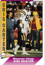 1991 Pacific Cris Carter Football Trading Card #286 Minnesota Vikings - £1.54 GBP