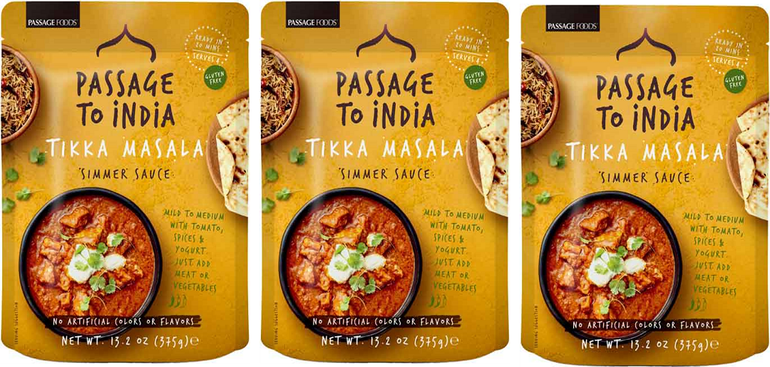 Passage To India Gluten Free Simmer Sauce, 3-Pack 13.2 oz. Pouches - $30.95