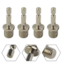 4pcs M14 Thread Adapter Screwdriver Bit Round Hexagon Connecting Rod Chu... - $39.51