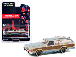 1979 Ford LTD Country Squire Light Blue w Woodgrain Sides Weathered Terminator 2 - £14.08 GBP