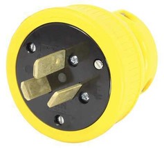 3 Wire Industrial Flip Seal Straight Plug 125/250Vac 50A - £144.49 GBP