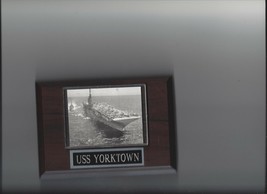 Uss Yorktown Plaque CV-10 Navy Us Usa Military Essex Class Aircraft Carrier - £3.10 GBP