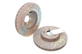 10-16 MERCEDES-BENZ E350 FRONT SPORT BRAKE ROTORS PAIR Q1418 image 8