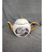 Thomas Kinkade Teapot Home Is Where The Heart Is II Tea Pot Gold Trim Te... - $9.39