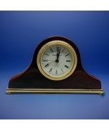 Vintage Howard Miller Tambour Cherry Wood Table Clock Quartz - Battery O... - €24,91 EUR